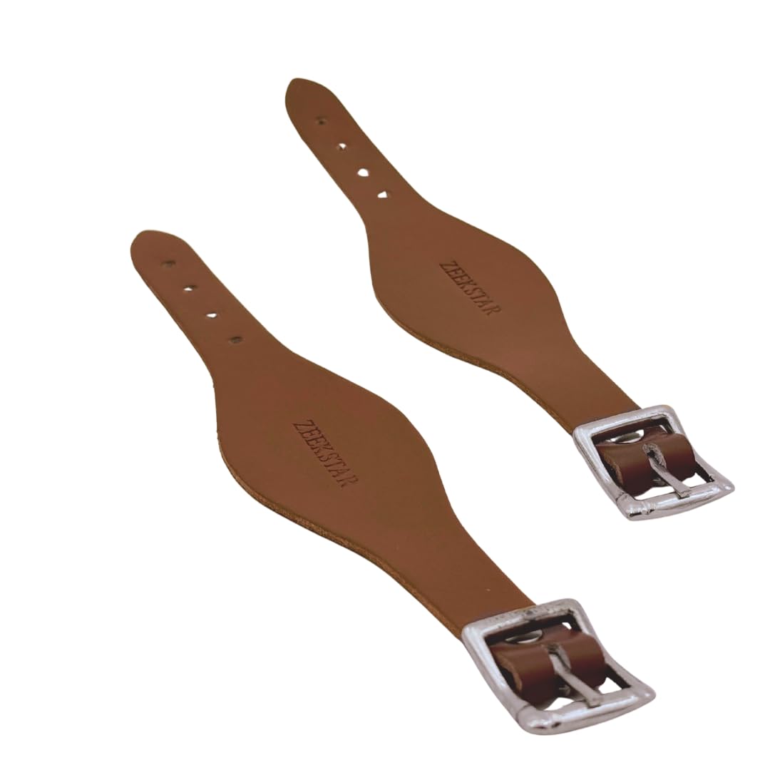 Leather Stirrup Hobble Straps with Stainless Steel Buckle G839