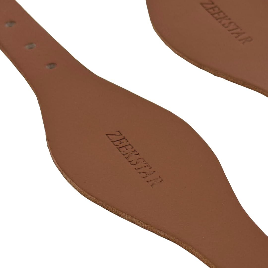 Leather Stirrup Hobble Straps with Stainless Steel Buckle G839