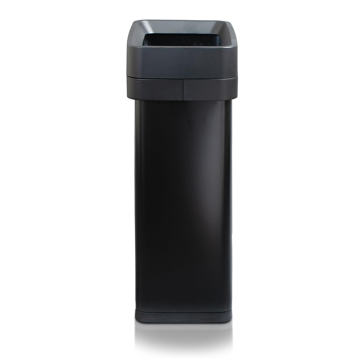 Slim Open Top Stainless Steel Trash Can, Matte Black, 13 Gal / 50L R1324
