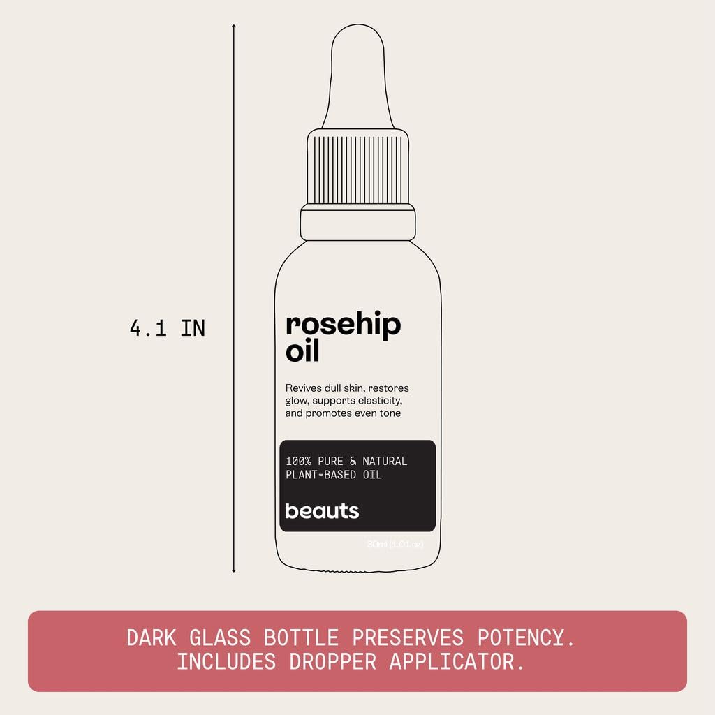 Cold-Pressed Unrefined Rosehip Seed Oil 1 oz S587351