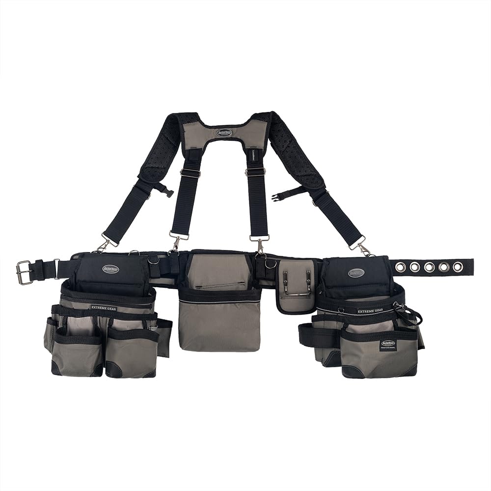 3 Bag Tool Belt with Suspenders W800