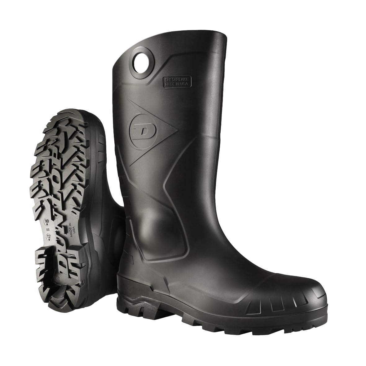 Black Steel Toe Rubber Work Boots L80019