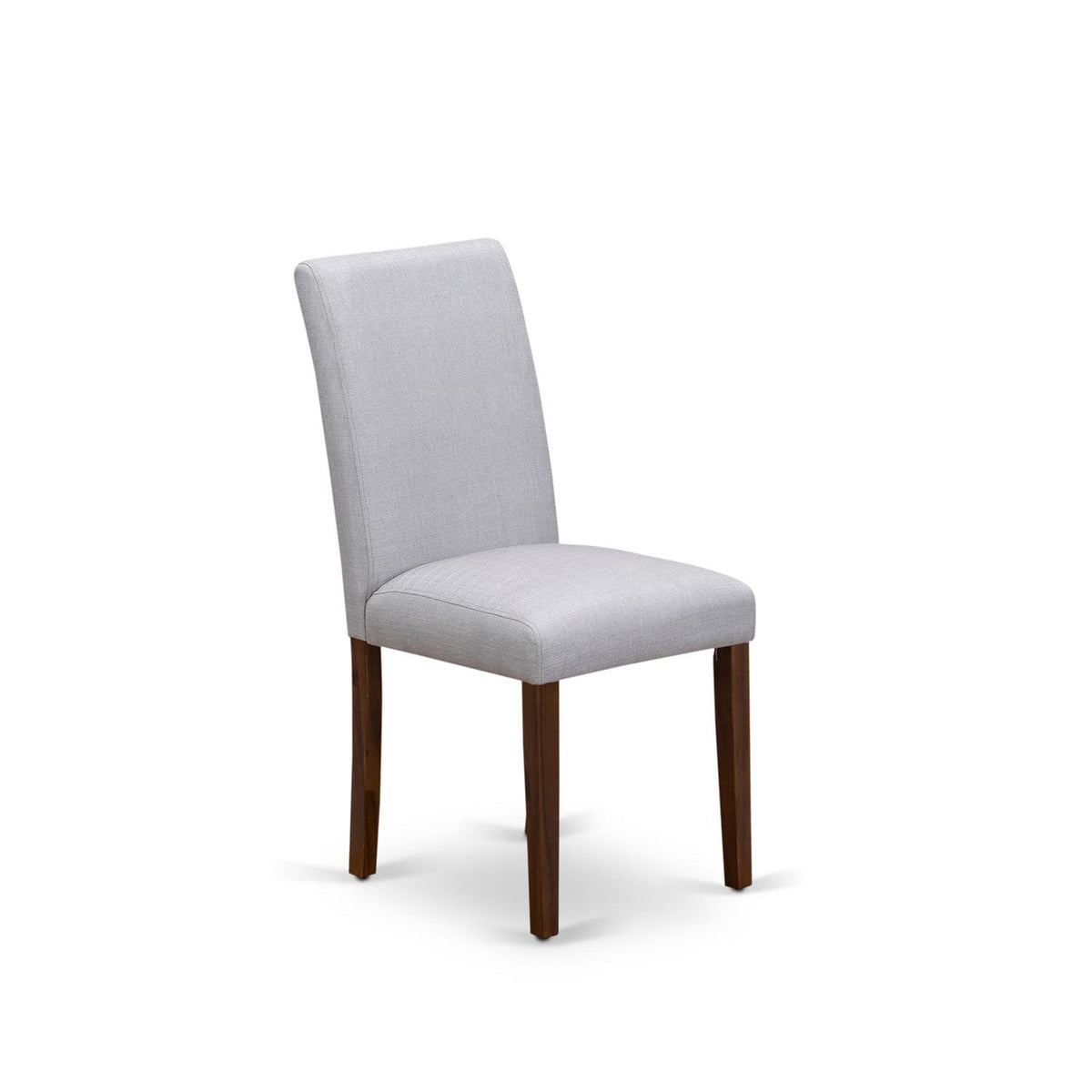 9 Piece Walnut Dining Table Set with 8 Grey Linen Chairs I600