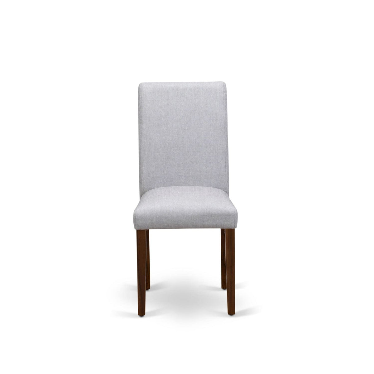 9 Piece Walnut Dining Table Set with 8 Grey Linen Chairs I600