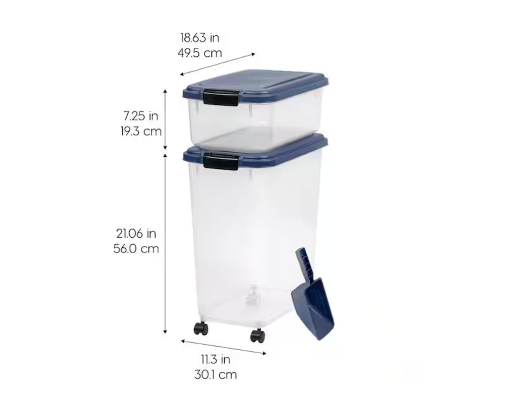 Airtight Pet Food Storage Combo with Scoop F688288
