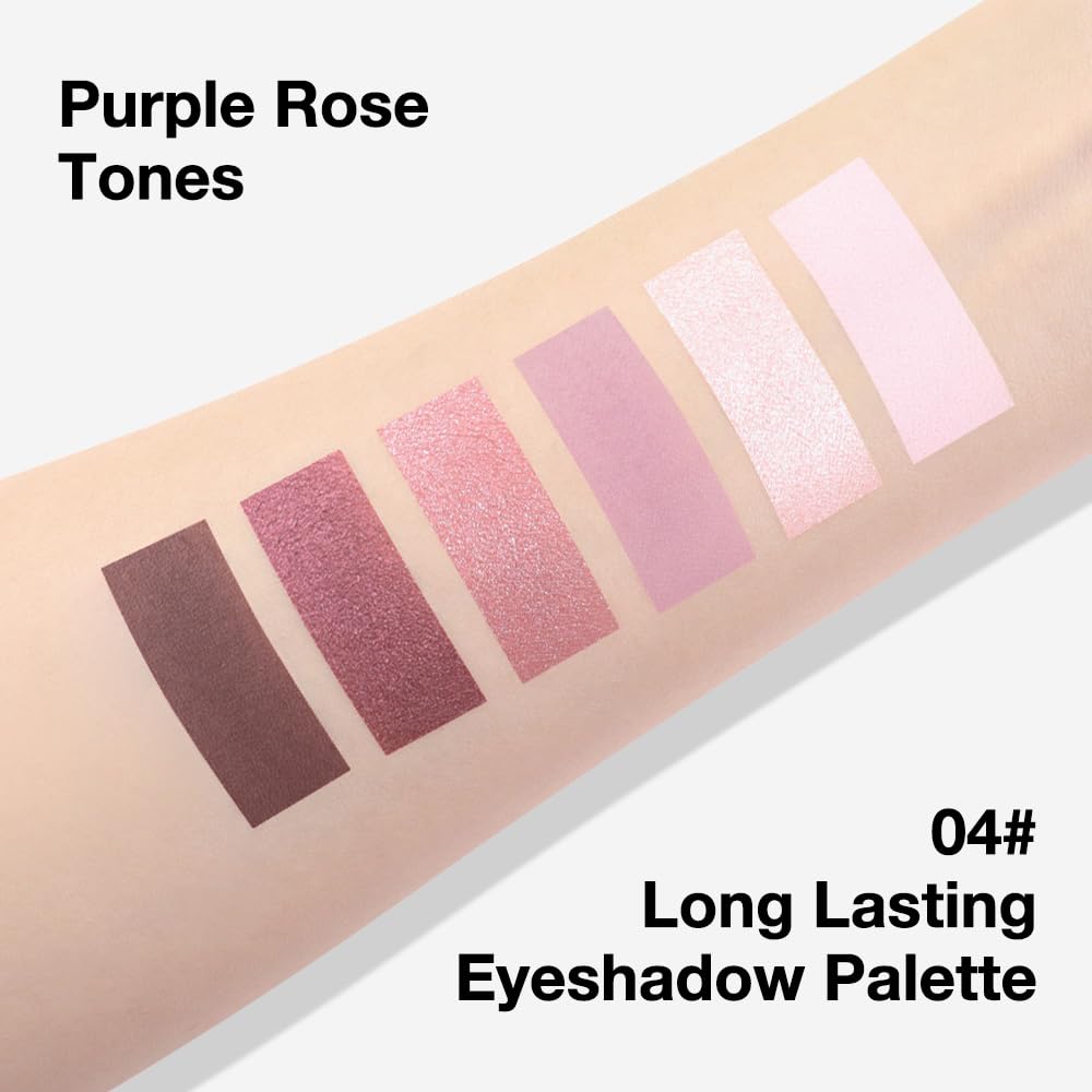 6 Colors Mini Rose Pink Eyeshadow Palette X5201