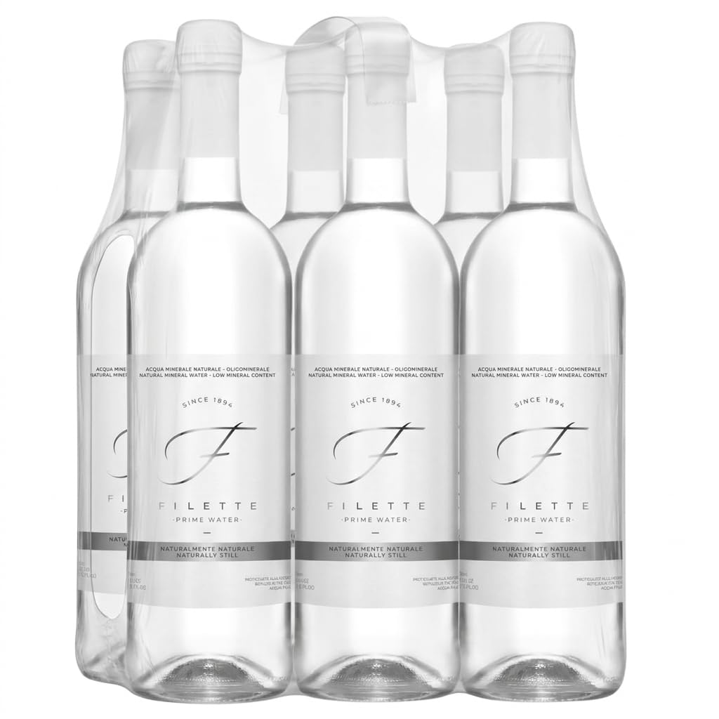 Natural Mineral Water 25 fl oz Glass Bottles Pack of 6 S809978