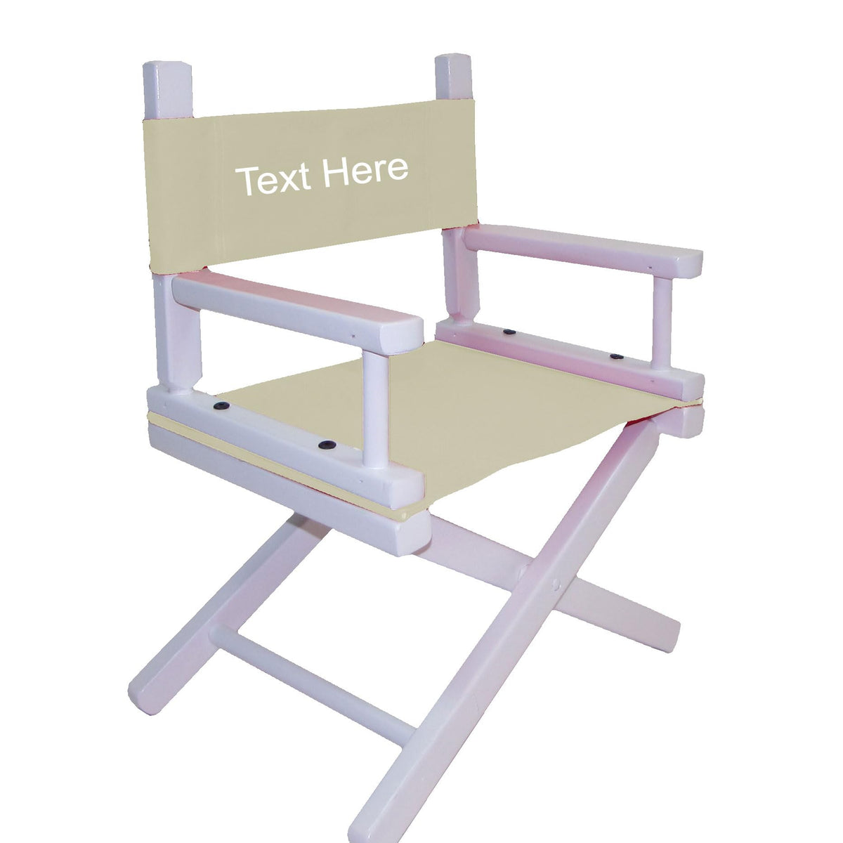 White Frame Toddler's Directors Chair I589551