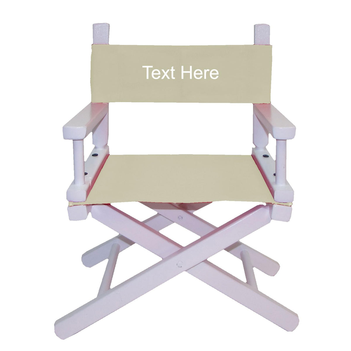 White Frame Toddler's Directors Chair I589551