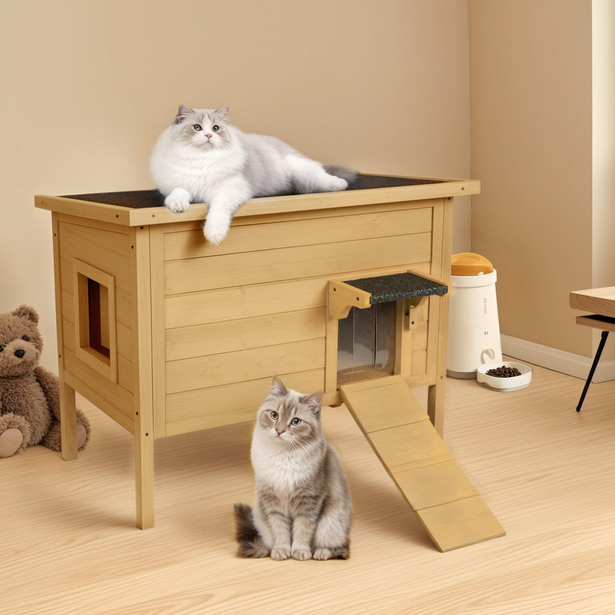 Large Insulated Weatherproof Outdoor Cat House C427