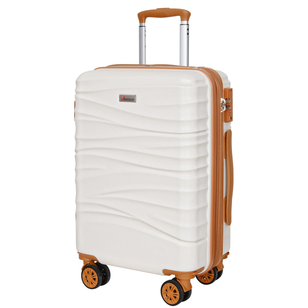 Expandable 21" Carry On Hardshell Luggage with Spinner Wheels, White L93089