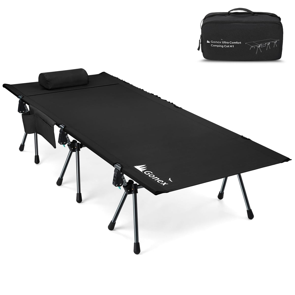 31" Adjustable Height Camping Cot R708