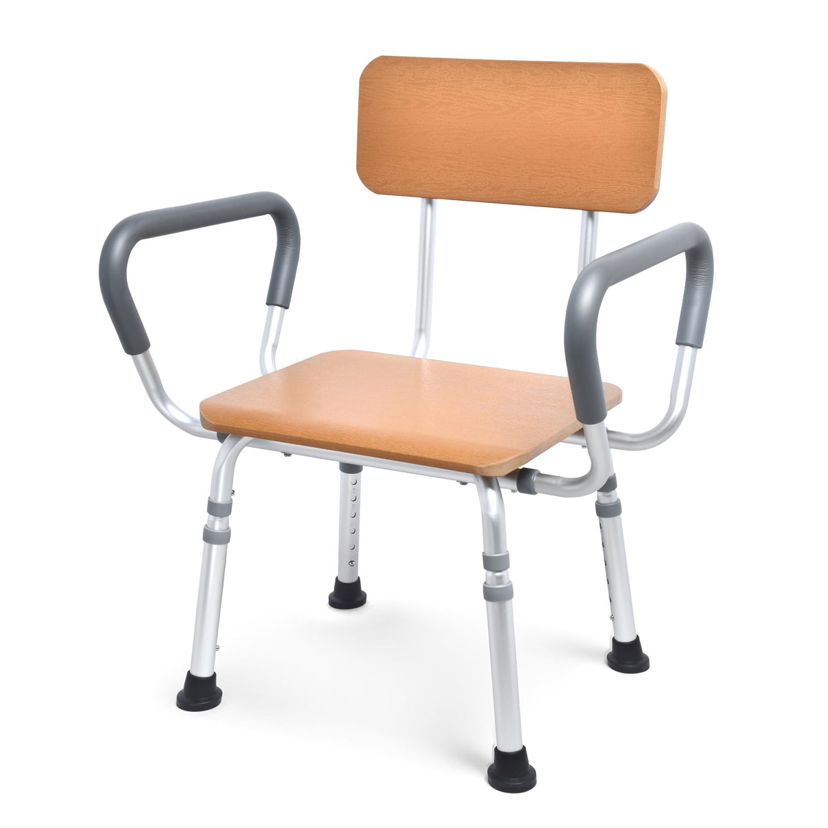 Height Adjustable Shower Chair with Arms and Back B9794
