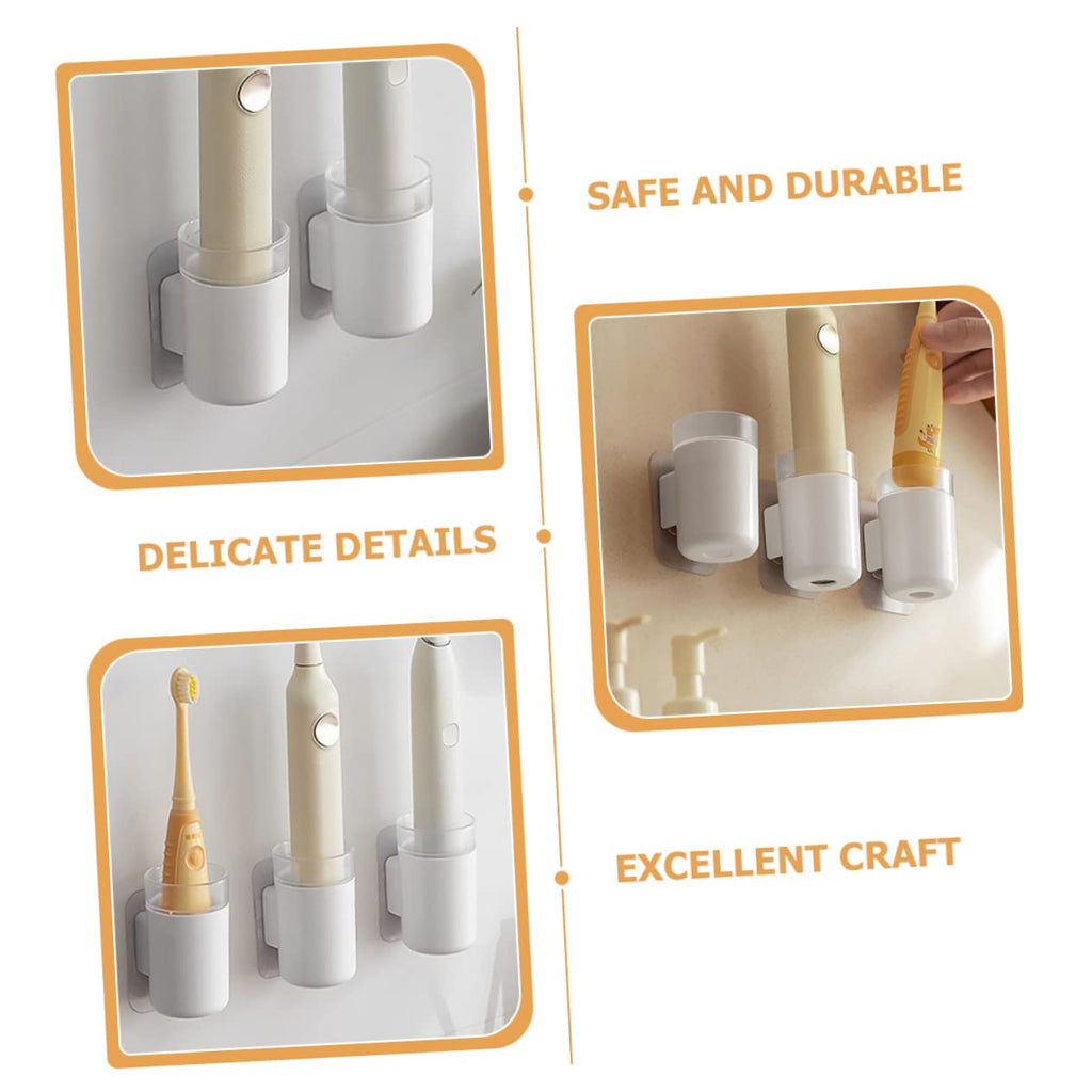 Wall Mounted Toothbrush Holder 2 Pack Plastic B248