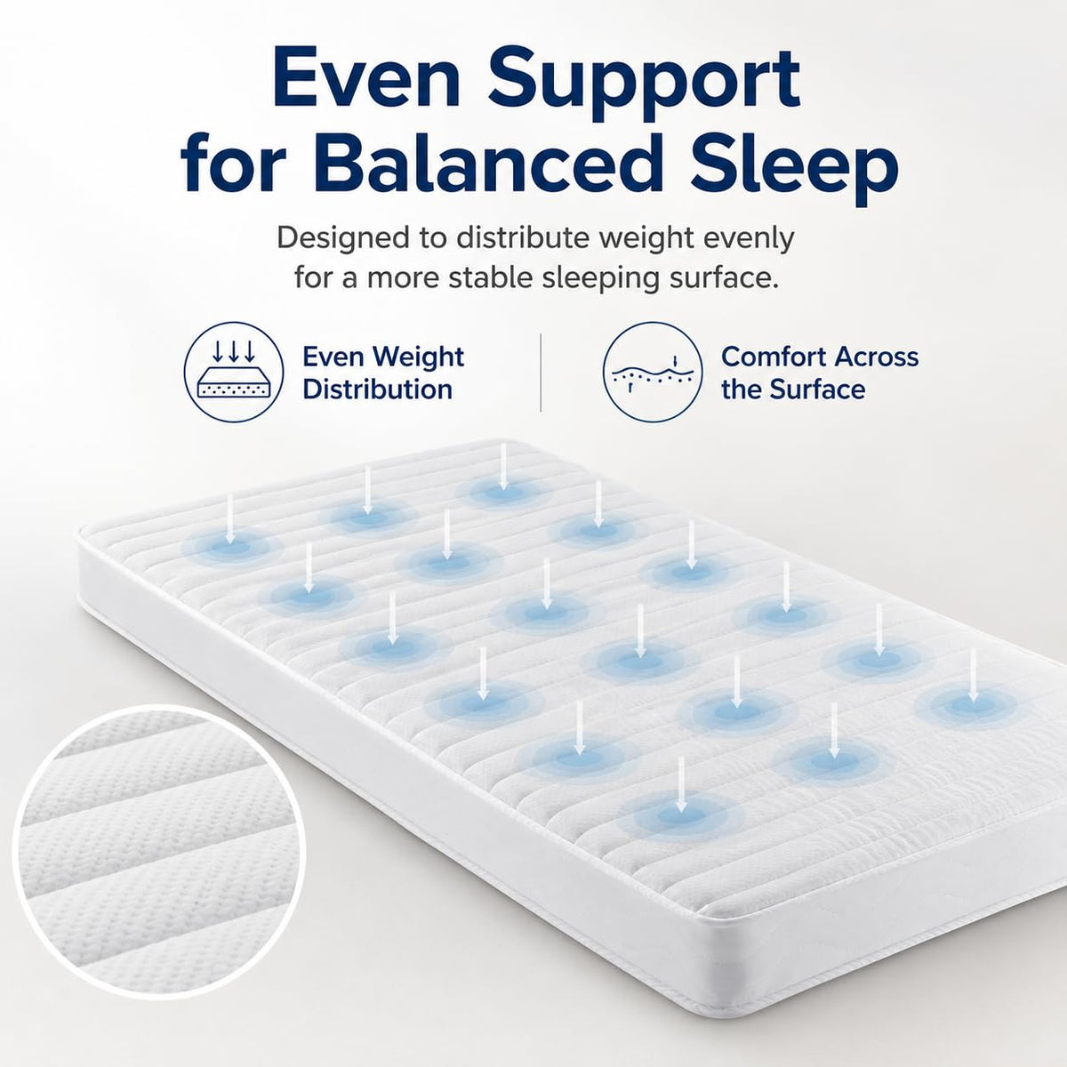 5 Inch Medium Firm Gel Memory Foam Mattress U210