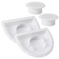 Trailer RV Sidewall Exhaust Vent Fan Kit with Cover, 2 Pack R19279