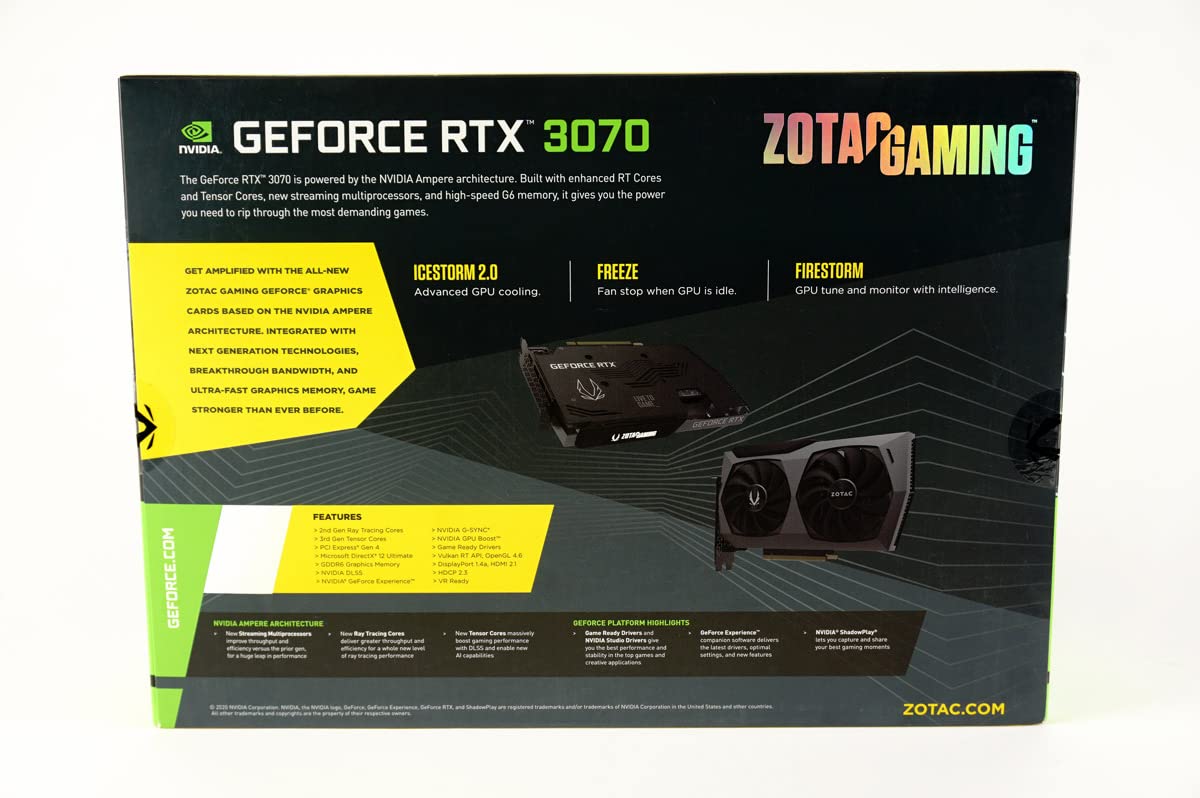 GeForce RTX 3070 8GB GDDR6 Graphics Card N652