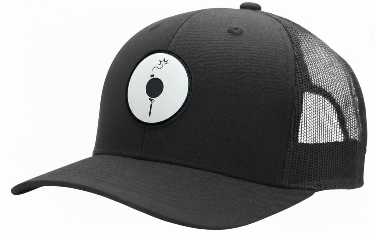 Golf Trucker Hat with Mesh Back and Adjustable Snap S9593