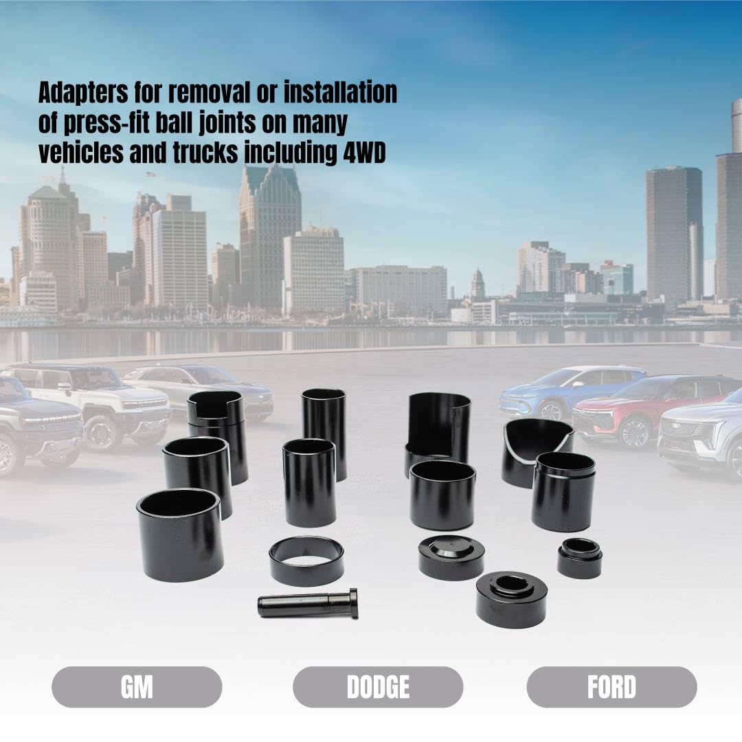 21-Piece Heavy Duty Forged Steel Ball Joint Press Kit D20927