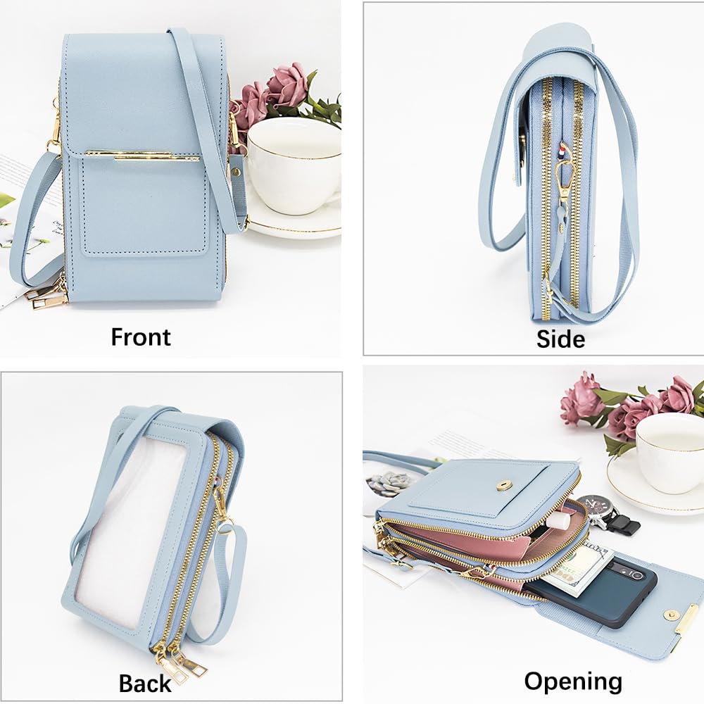 Anti-Theft Leather Crossbody Bag R878