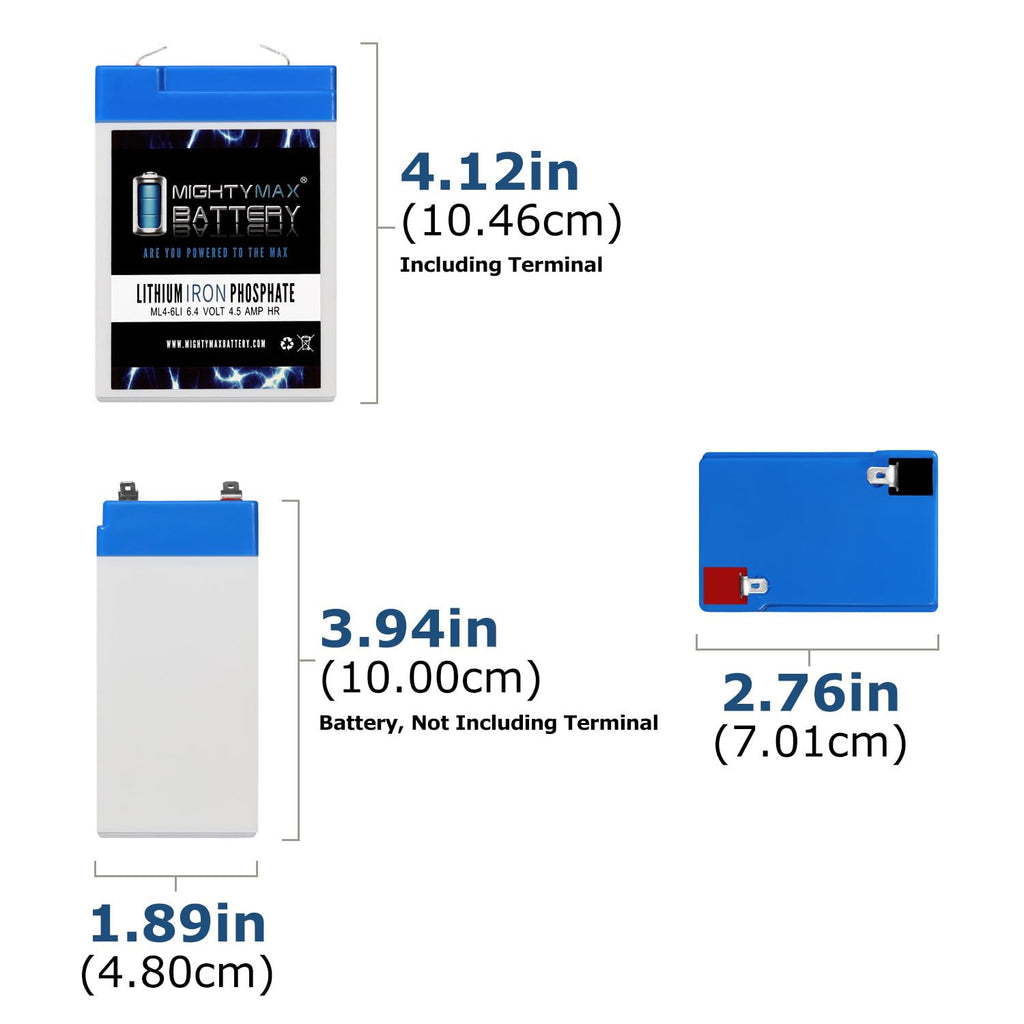 6V 4.5AH Lithium Replacement Battery Z619