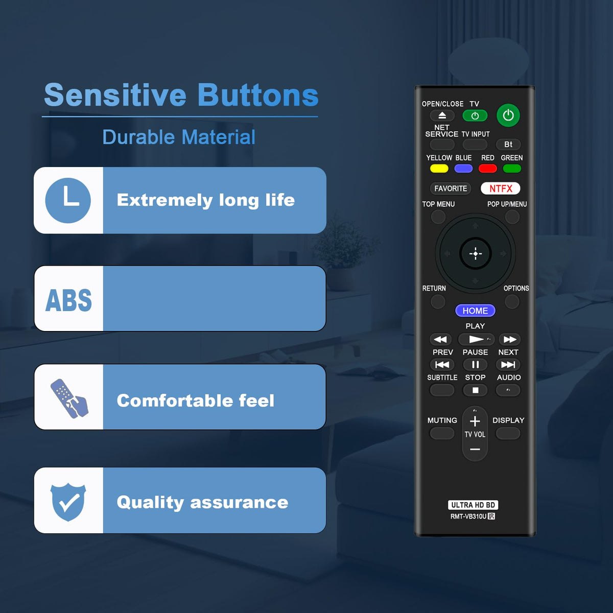 Replacement DVD Player Remote U83395