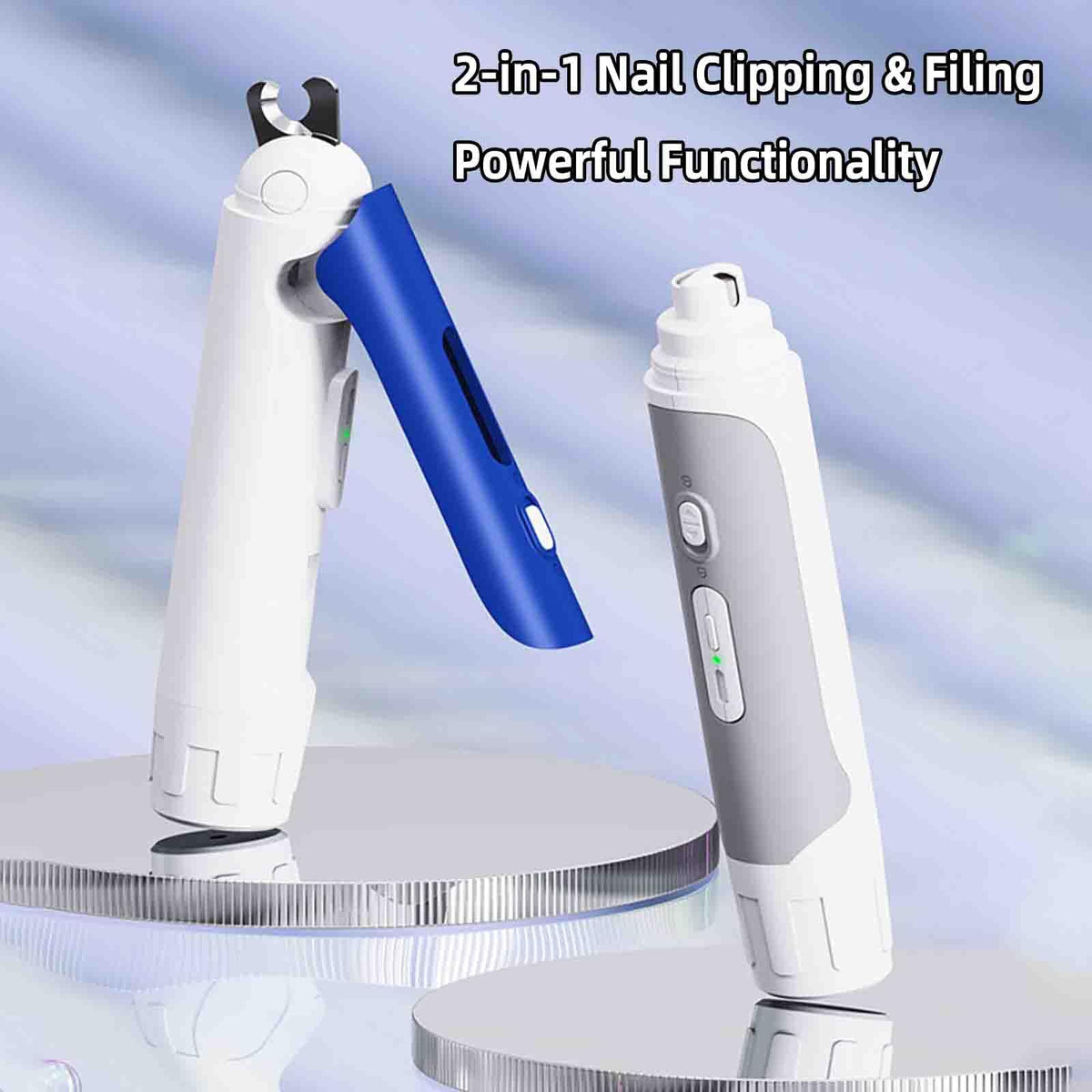 Electric Nail Clipper for Dogs Cats 2-in-1 USB Rechargeable K486