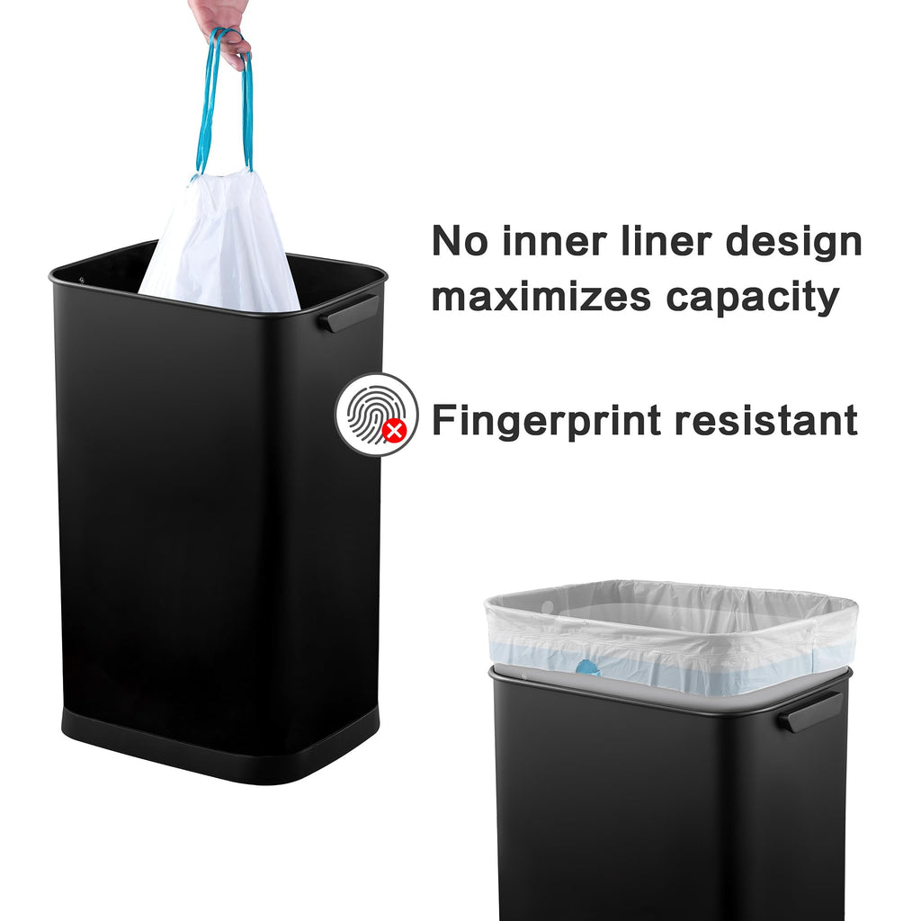 13 Gallon Touchless Stainless Steel Trash Can Z886601