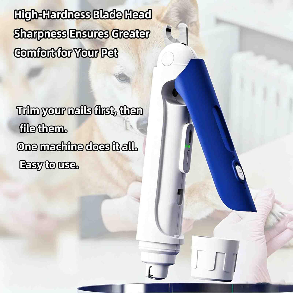 Electric Nail Clipper for Dogs Cats 2-in-1 USB Rechargeable K486