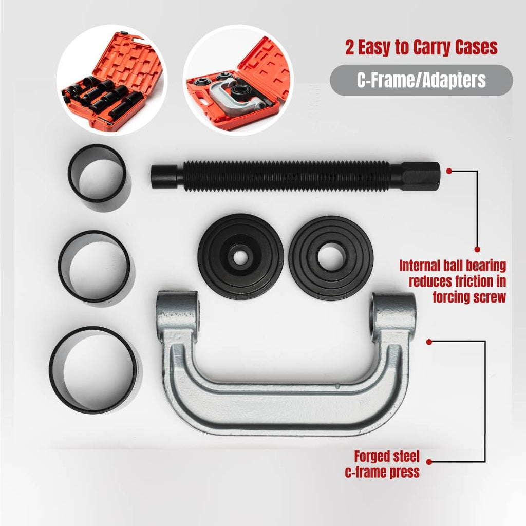 21-Piece Heavy Duty Forged Steel Ball Joint Press Kit D20927