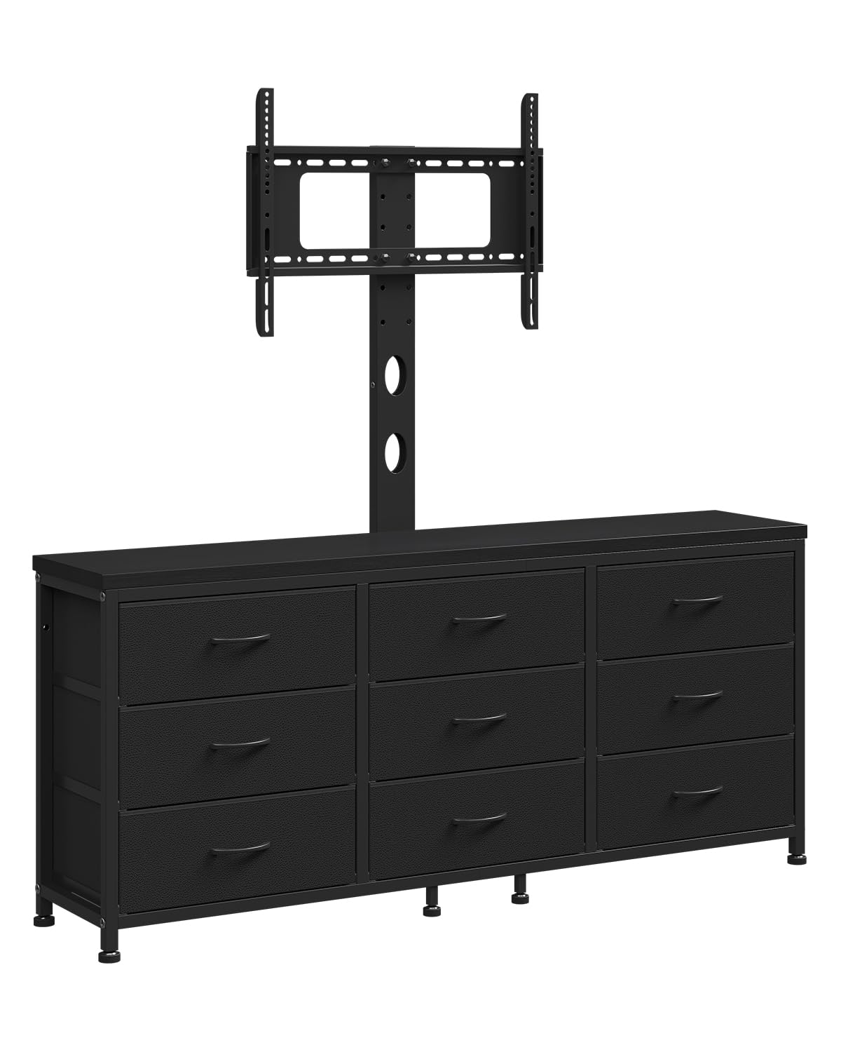 TV Stand with Mount and 9 Fabric Drawers W950