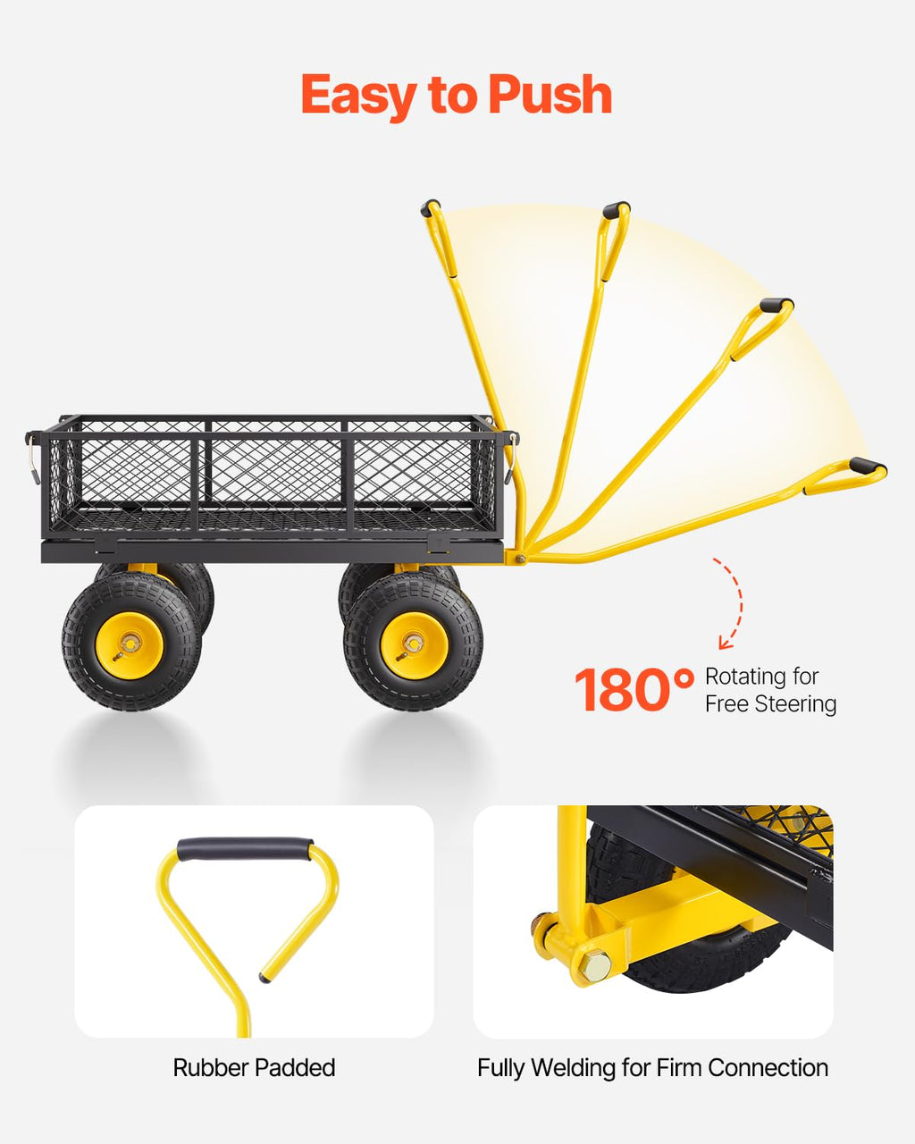 500lbs Steel Garden Cart A570
