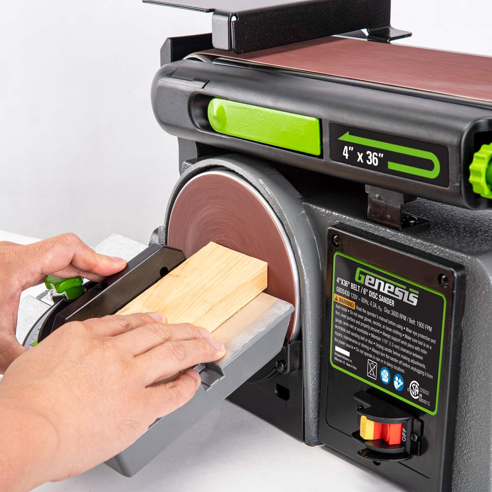 4 x 36-Inch Belt & 6-Inch Disc Benchtop Sander W567421