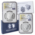 Set of 2 American Silver Morgan and Peace Dollar H13253