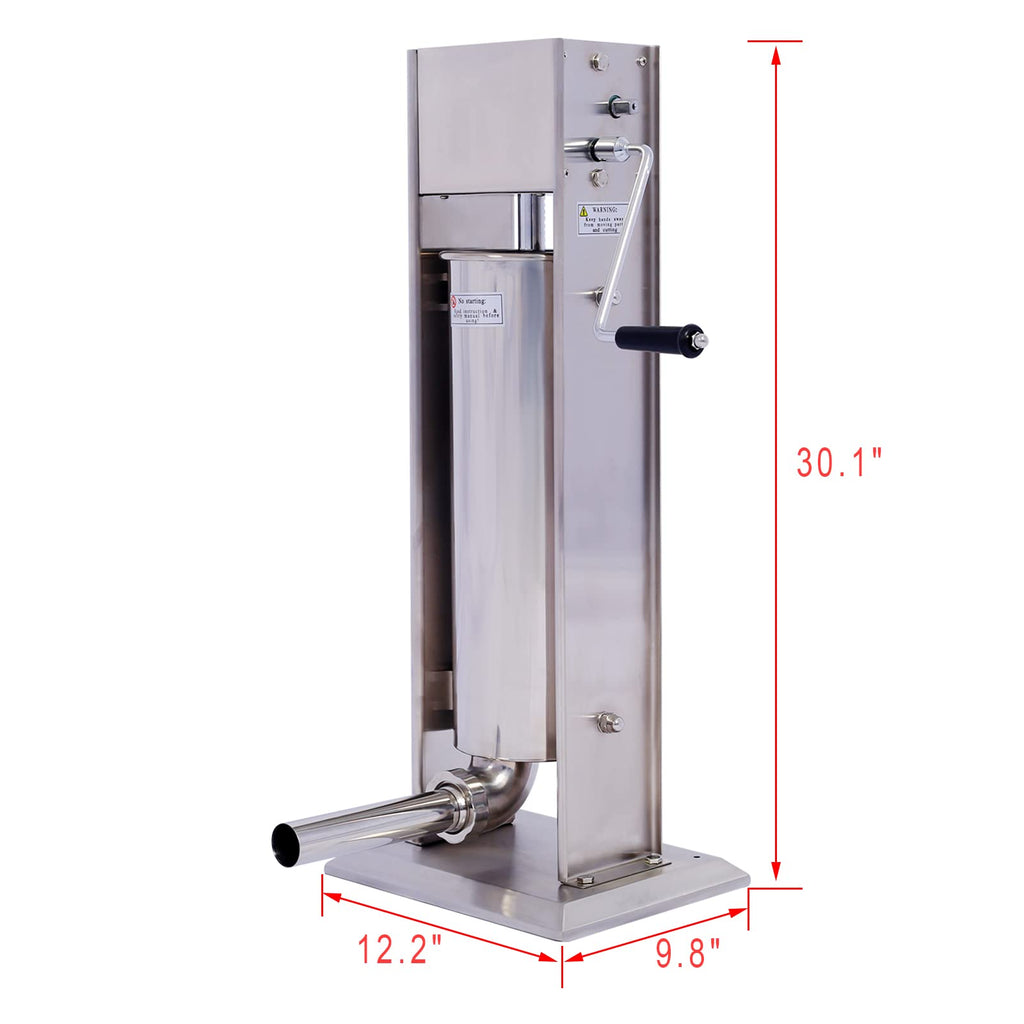 7L Stainless Steel Vertical Sausage Stuffer T8145