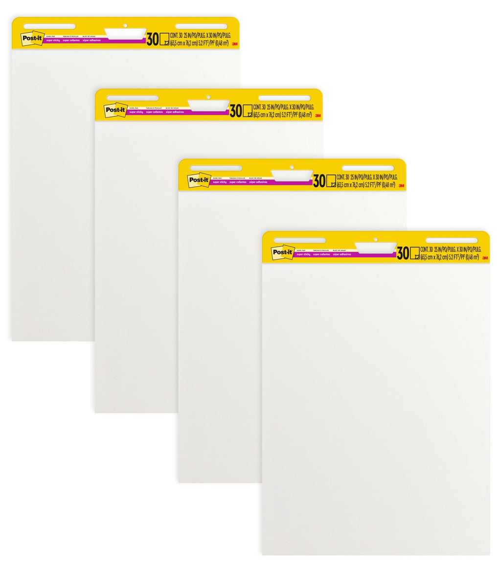White Easel Pad, 4 Pads W85721