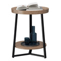 Round 2 Tier End Table with Storage Shelf J6864