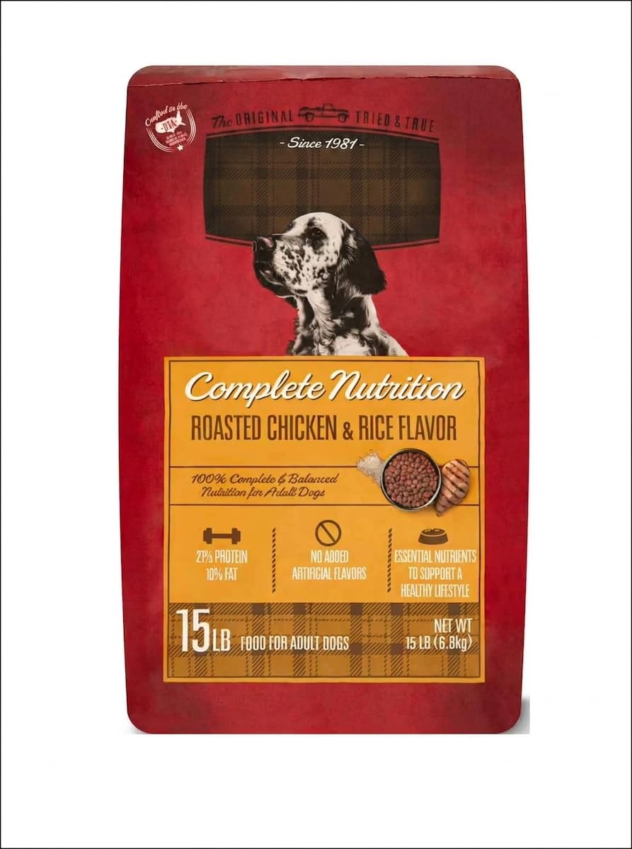Roasted Chicken & Rice Flavor Dry Dog Food 15 LB R320