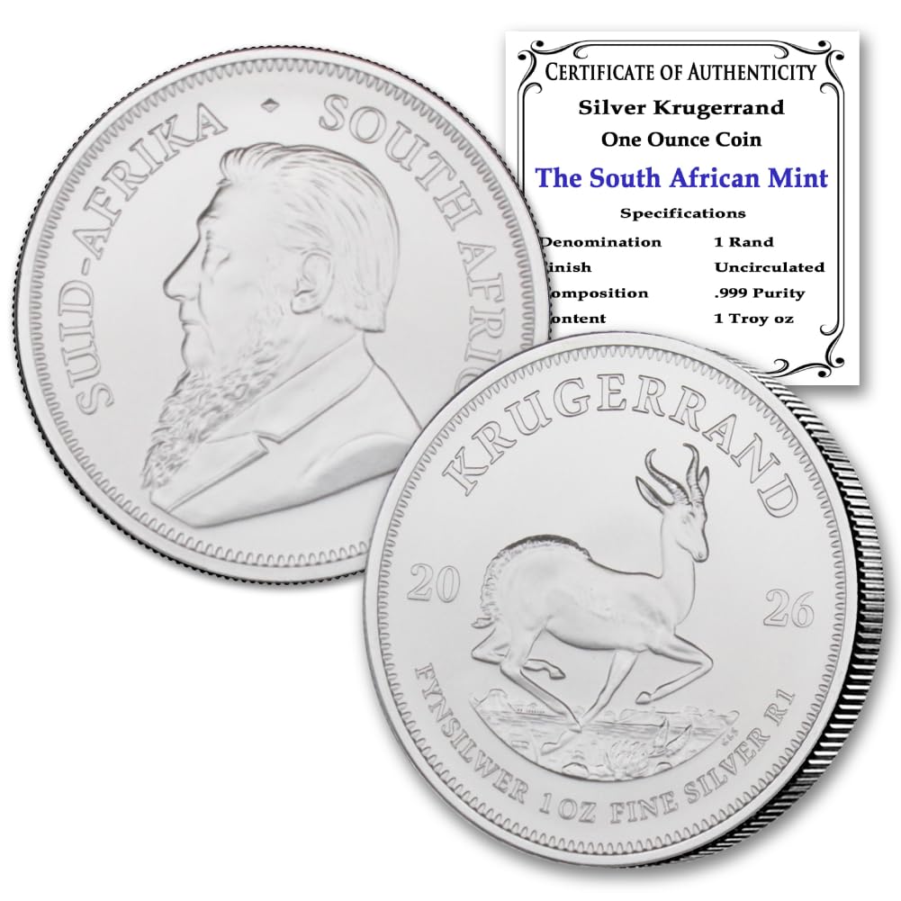 1 oz South African Silver Krugerrand Coin O92962