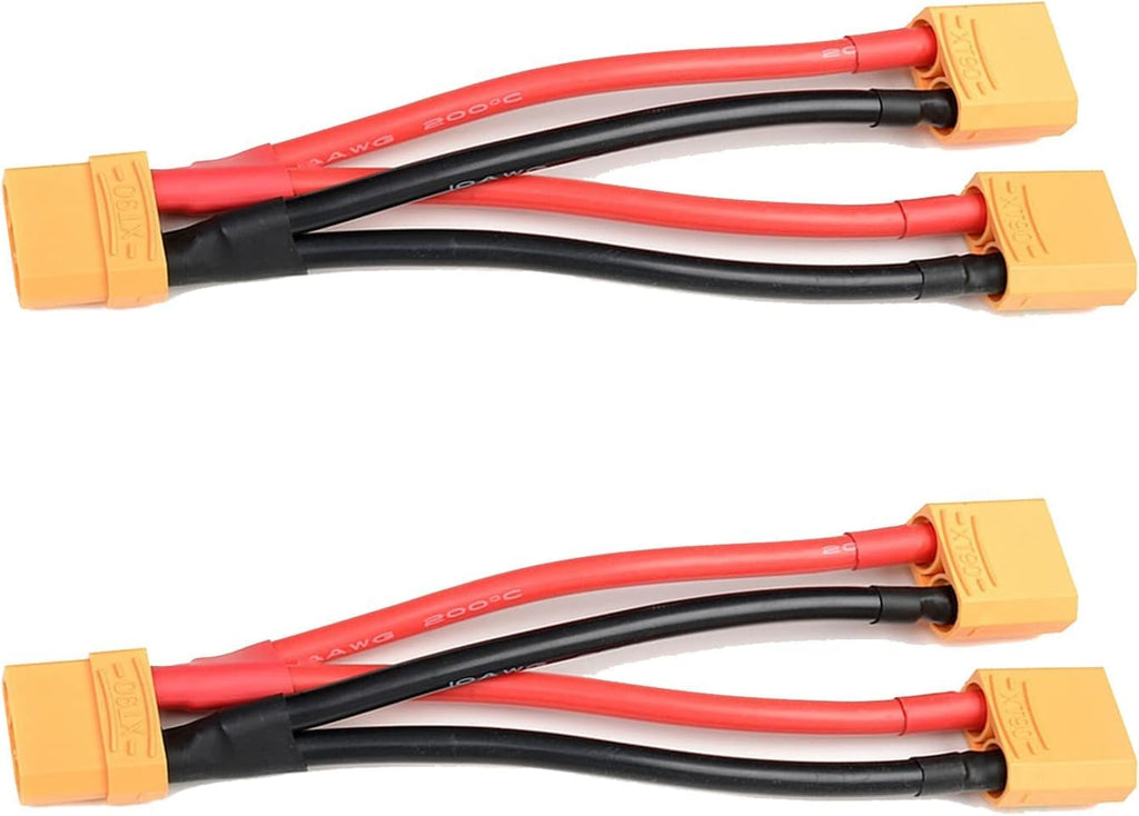 2-Pack XT90 Parallel Battery Connector Cable 12AWG J655744