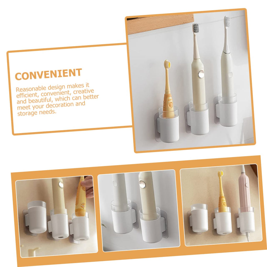 Wall Mounted Toothbrush Holder 2 Pack Plastic B248