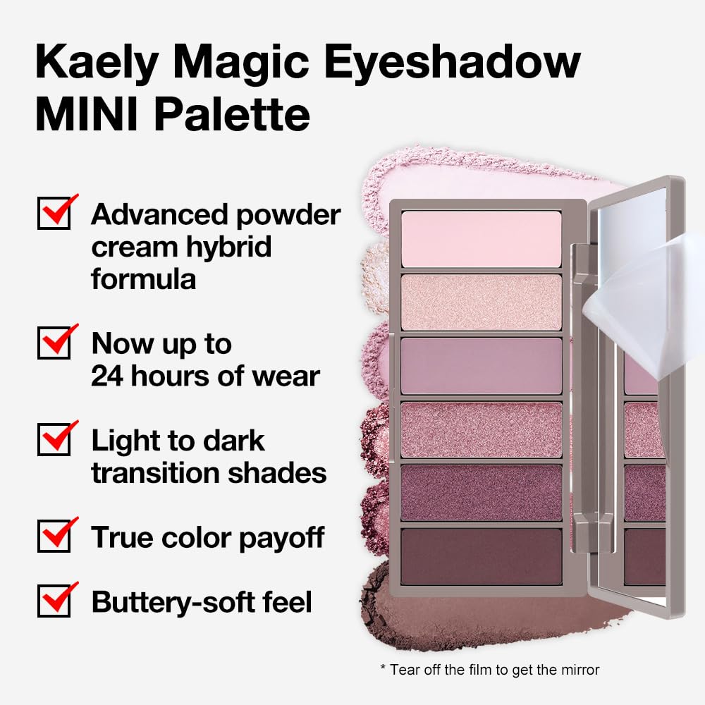 6 Colors Mini Rose Pink Eyeshadow Palette X5201
