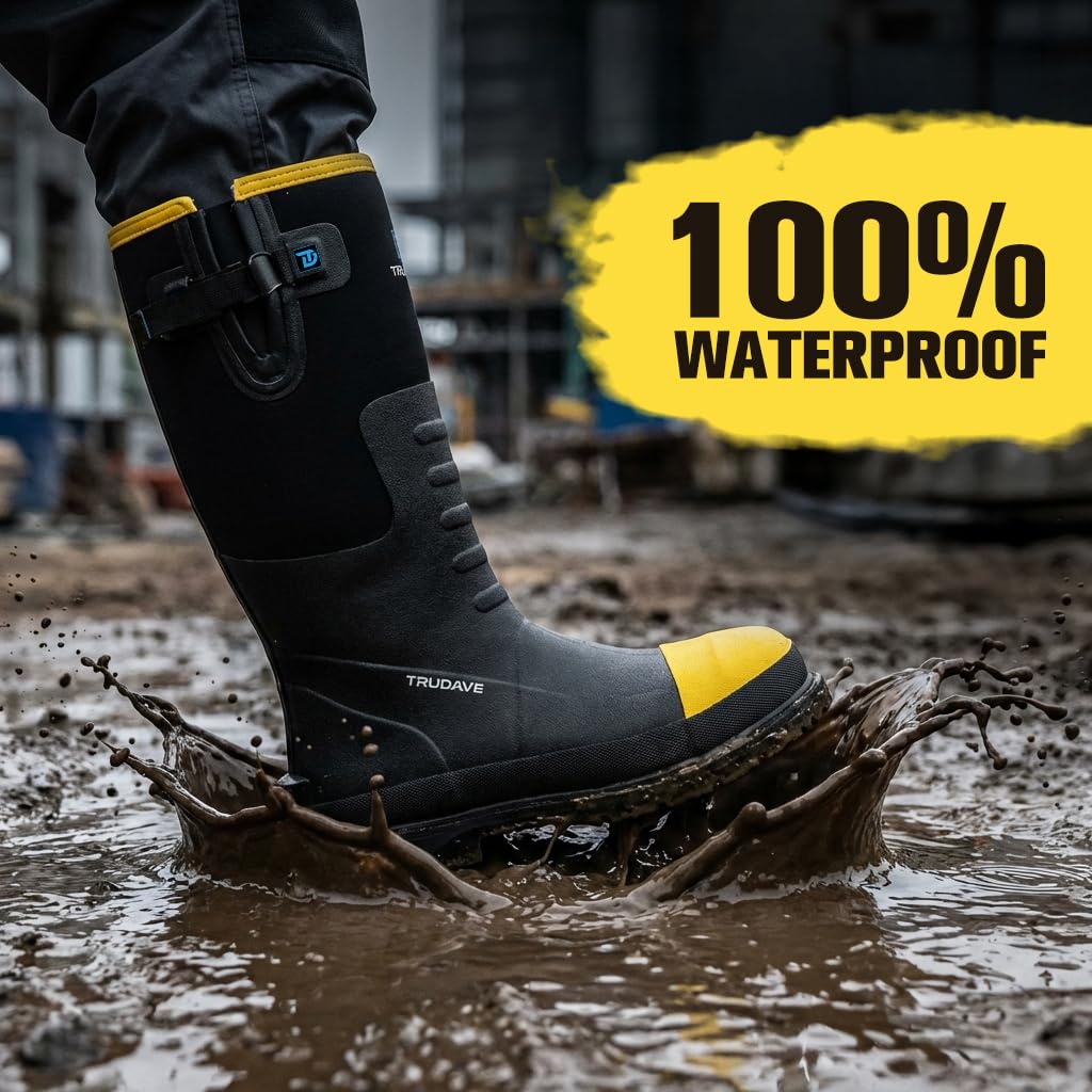 Steel Toe Waterproof Rubber Work Boots G128