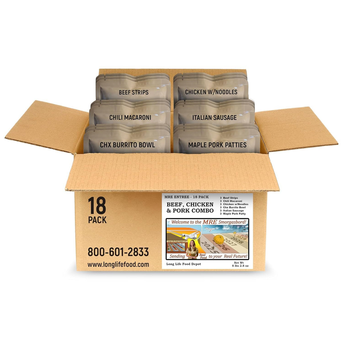 Beef Chicken & Pork Main Courses 18-Pack U2138