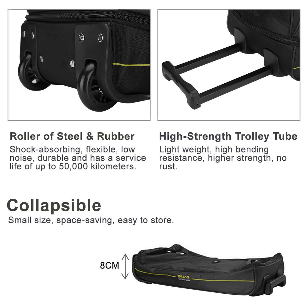 Rolling Duffle Bag with Wheels, 22 inch Carry On Bag I141