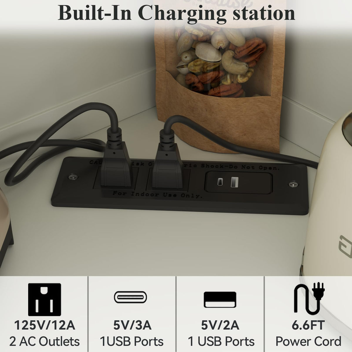74" Corner Cabinet with Charging Station Z7277