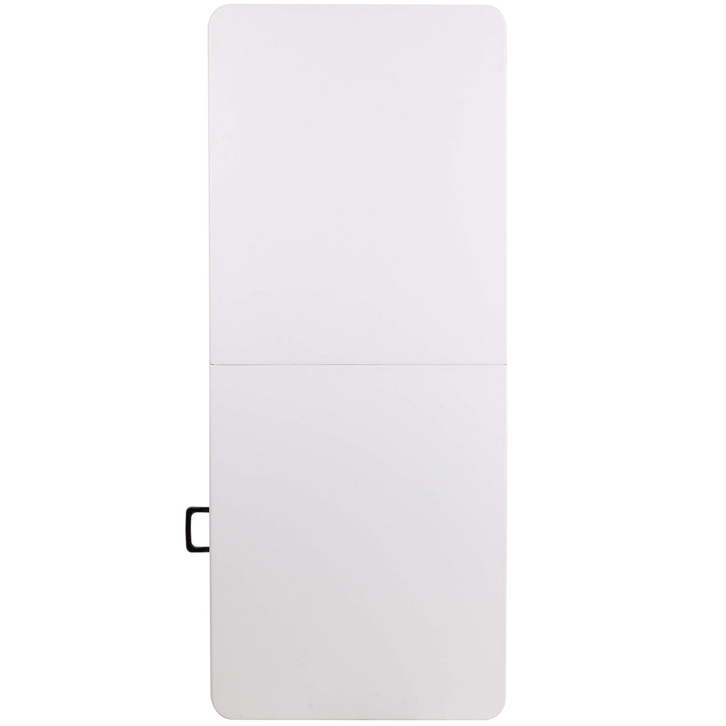 White 6-Foot Bi-Fold Plastic Folding Table Q995