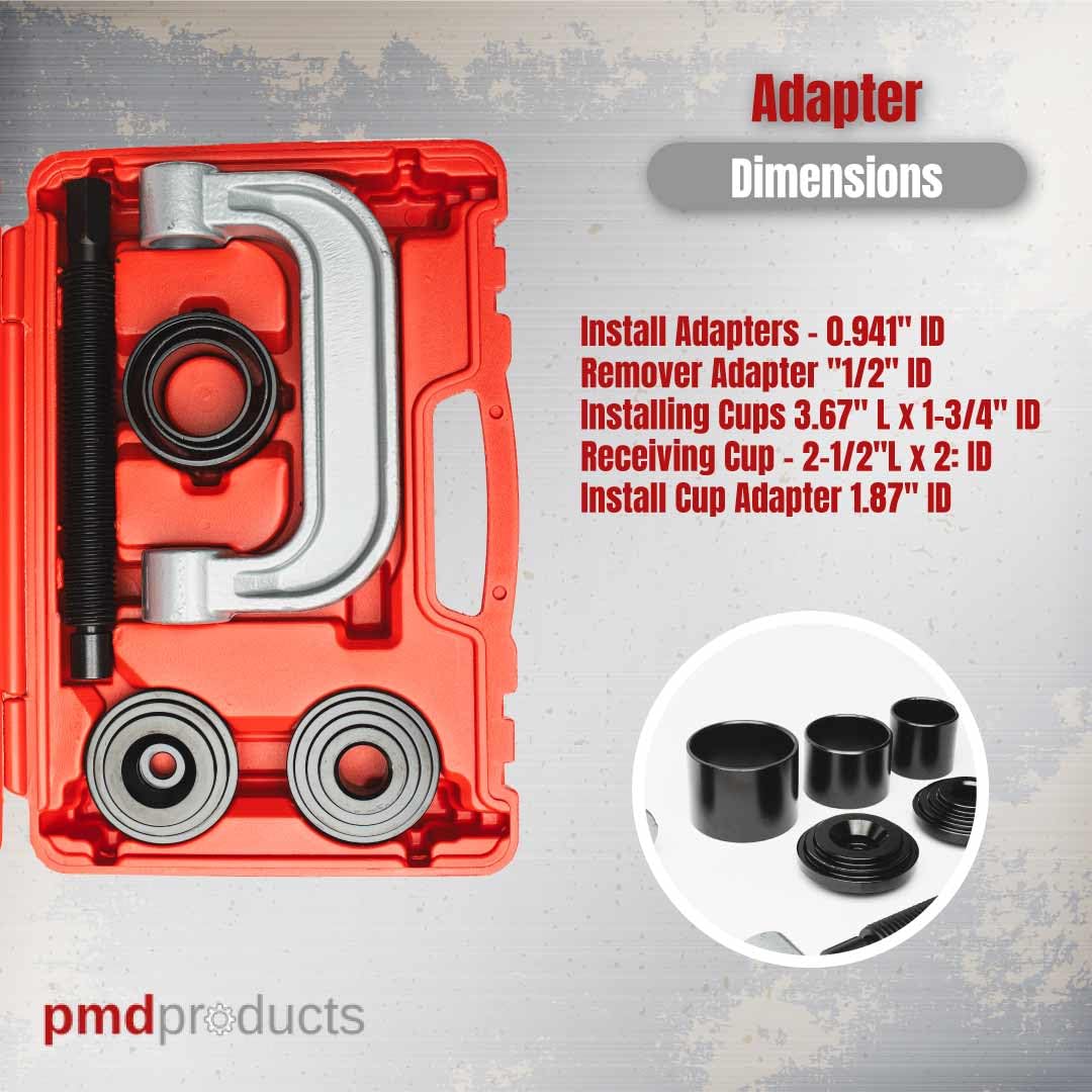 21-Piece Heavy Duty Forged Steel Ball Joint Press Kit D20927