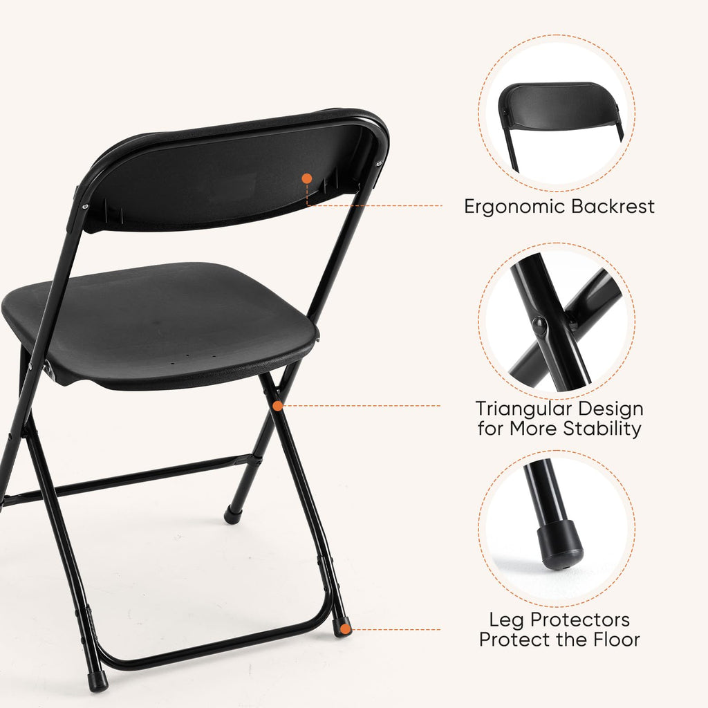 Plastic Folding Chairs 10 Pack K48597