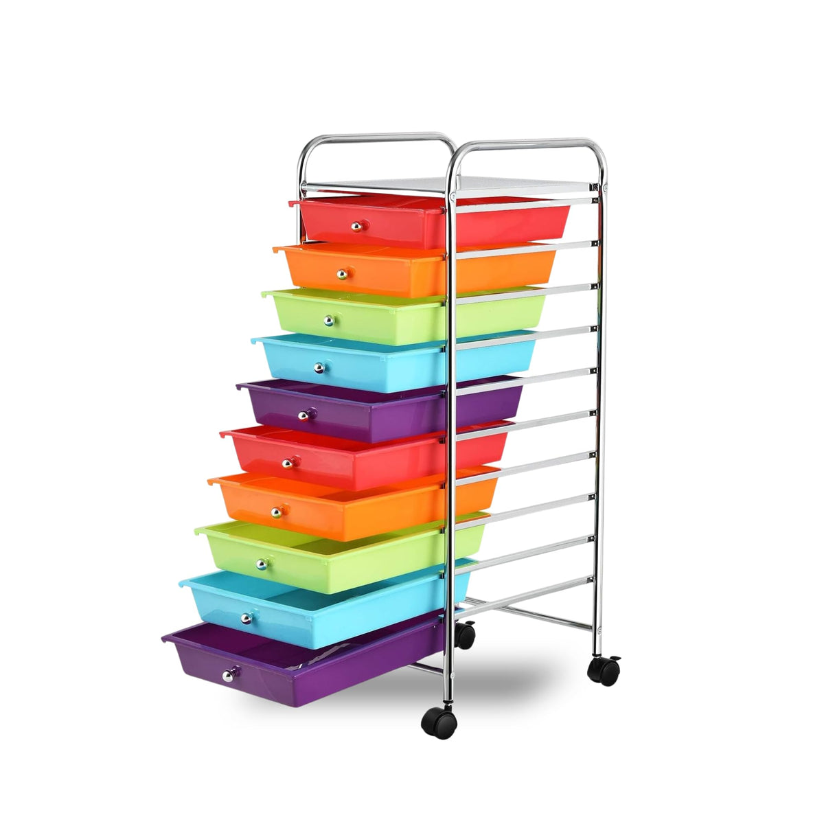 10 Drawer Rolling Storage Cart with Wheels S989